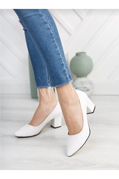 Yaseminin papuçları Kova Model Kısa Topuklu Stiletto