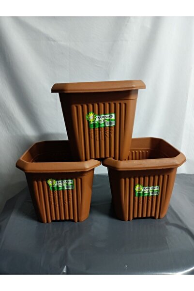 Hak Plastik Kare Saksı No 3 Klasik Çiçek Saksısı