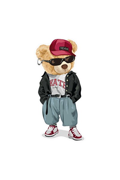 Quart Aksesuar 16 x 8 Cm Autocolant Ursuleț Dulce Autocolant Mașină Motor Laptop