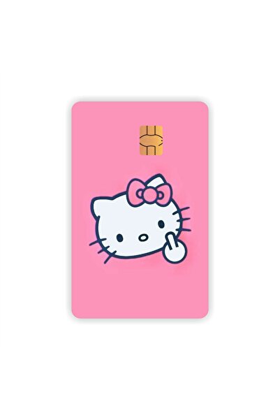 Quart Aksesuar Hello Kitty Kart Kaplama Sticker Kart Etiketi 08