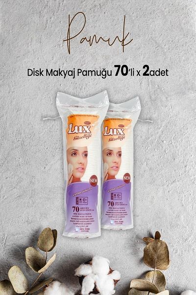 LUX Disc Makeup Cotton 70pcs x 2 Pieces