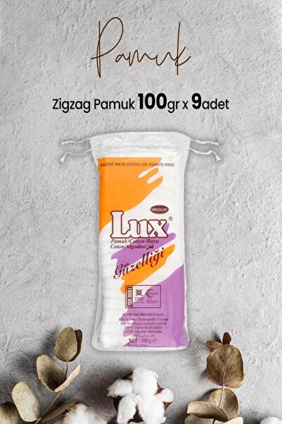 LUX Zigzag Pamuk 100 gr x 9 Adet