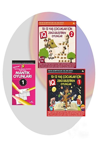 Ekinoks 10,11,12,13yaş Ve ÜstüÇocuklar Için Iq Zeka Geliştiren AkılveMantık Oyunları3 Kitap 1.Hamur SüperSet