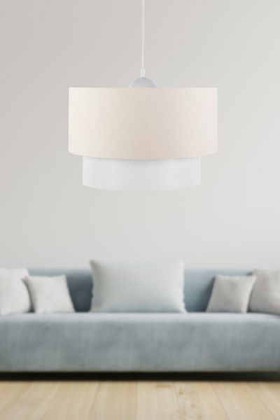 HOMİNG Artgift Cream Colored White Body Triple Chandelier Set - Aag-1922