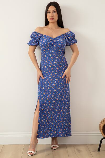 PULLIMM Сукня з квадратним коміром і збірками спереду 821-2997