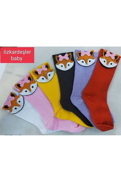 ÖZKARDEŞLER BABY Чифт от 6 филцови чорапи до коляното за бебета и деца