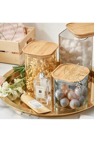 The Mia Transparent Glass Storage Container 1.1 Lt