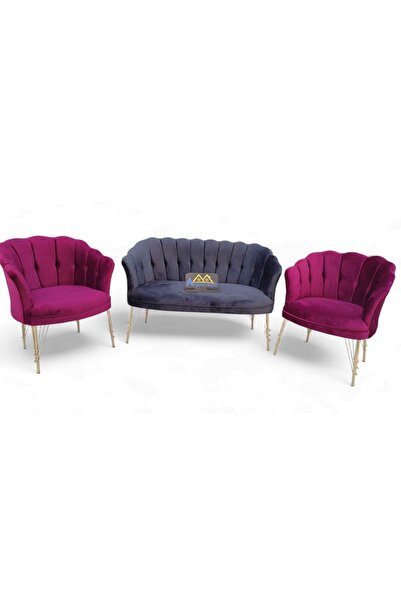 ARYANS HOME Ofis, Balkon, Salon Ve Mutfak Koltuk Takımı - Çay Seti Koltuk Takımı