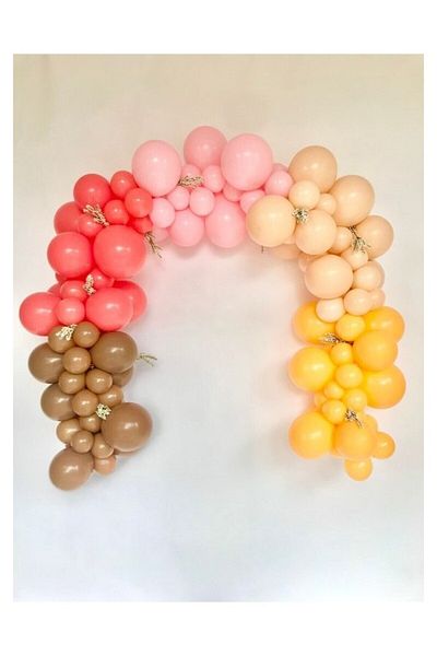 party mix Birthday Balloon Chain Birthday Soft Macaron Balloon Set 65 Pieces Balloons