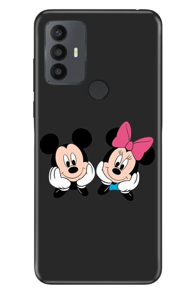 TCL 30 SE Kılıf Silikon Desenli Resimli UV Kapak Minnie Mickey