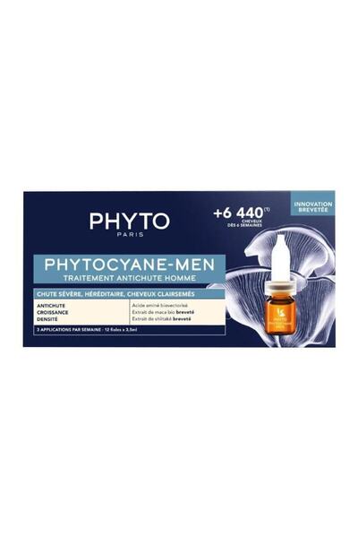 Phyto Phytocyane-Men Erkekler İçin Saç Dökülme Karşıtı Bakım 12 Ampül x 3,5 ml