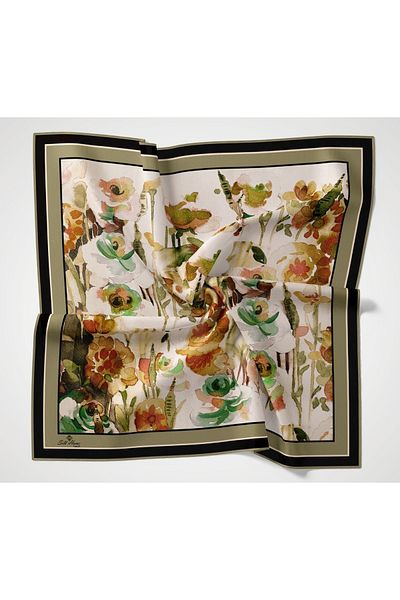 Silk Home Μεταξωτό σπίτι Twill Πολυεστερικό Κασκόλ