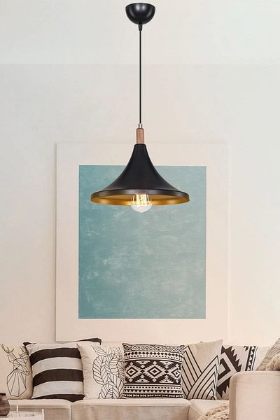 EvLight Emerald Black Single Pendant Chandelier