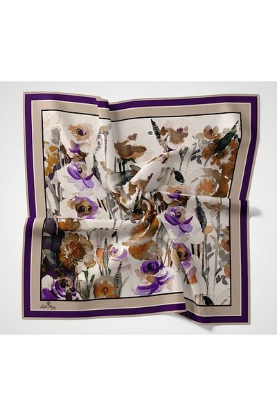 Silk Home Μεταξωτό σπίτι Twill Πολυεστερικό Κασκόλ