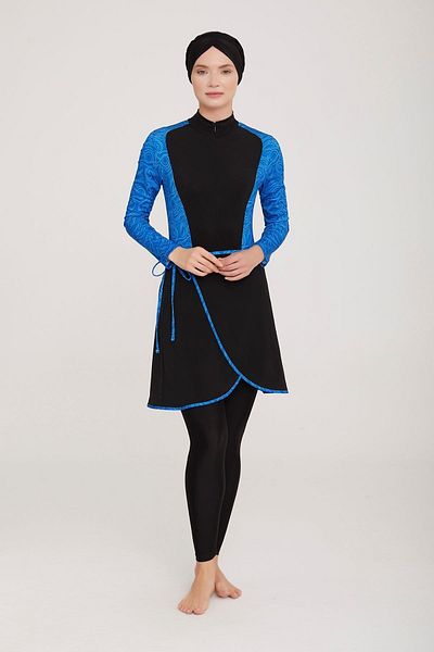 Remsa Mayo Μαγιό Lycra Hijab που μπορεί να φορεθεί με 3 διαφορετικούς τρόπους Ermira 4456 Saks Remsa μαγιό