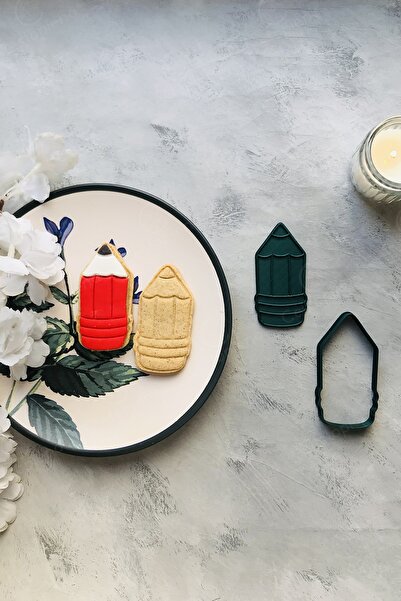 CESTOPİENO قلم تشكيل العجين باللون الأخضر / نقش وإطار 2 عبوة / قالب كوكي