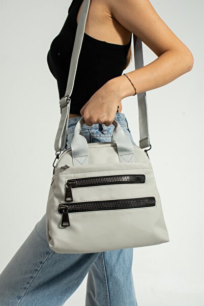 YOGII Mesa Model Çanta Kadın Saten Deri Çok Gözlü Omuz Çantası Cepli VİP Prof...