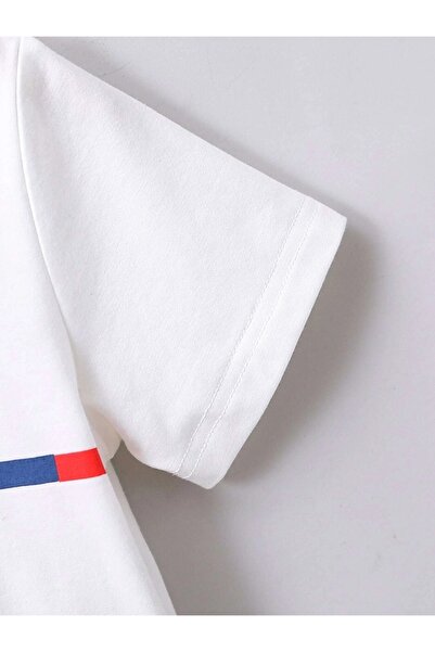 Machetta Paris Stripe Printed Summer Kids T-Shirt Shorts Set