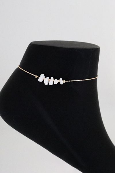 EUROMODA Natural Stone Anklet Foot Accessory