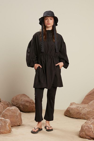 Manuka HIJAB REGENMANTEL BADEANZUG SCHWARZ