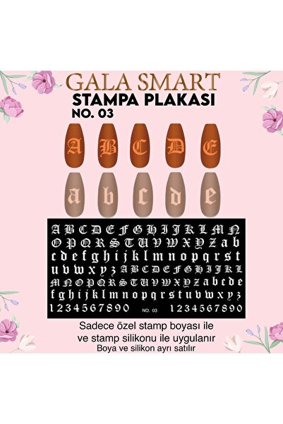 gala smart STAMPA PLAKA ÇEŞİTLERİ