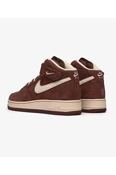 Nike Air Force 1 Mid Chocolate Brown Cream New