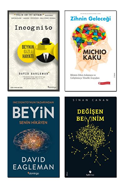 Domingo Yayınevi Zihnin Geleceği Michio Kaku + Değişen Beynim Sinan Canan + B...