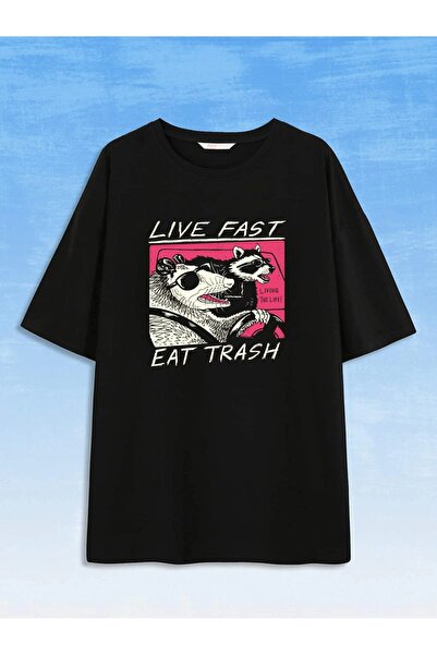 Jose Clothing ΚΟΝΤΟΜΑΝΙΚΙ ΜΠΛΟΥΖΑ UNISEX ΜΑΥΡΟ ΕΚΠΤΩΜΕΝΟ OVERSIZE