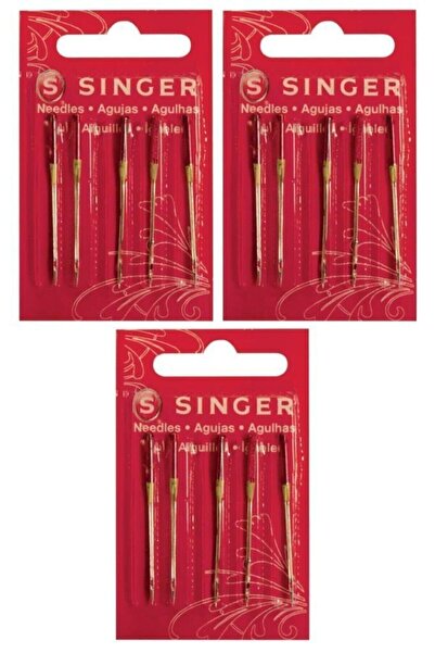 SİNGER SINGER Dikiş Makine Iğnesi - 2045 - 09 Jarse Iğnesi 3 Paket