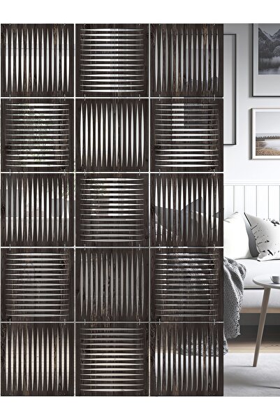 standarts Makta ® Lazer Kesim Sarkıt Paravan, Ahşap Seperatör, Oda Bölücü 4'l...