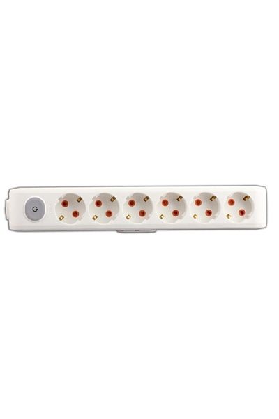 VİKO Viko Multi-Let Six Socket Switched Grounded Child Proof Terminal Block-White