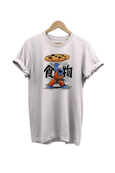 remonz Μπλουζάκι με στάμπα Cookie Monster 100% βαμβακερό Basic T-shirt κανονικού μεγέθους