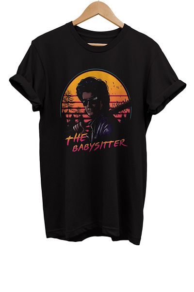 remonz The Stranger Things εμπριμέ 100% βαμβακερό μπλουζάκι Basic T-shirt κανονικού μεγέθους
