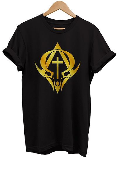 remonz Μπλουζάκι Alpha And Omega με στάμπα 100% βαμβακερό Basic T-shirt Normal Size
