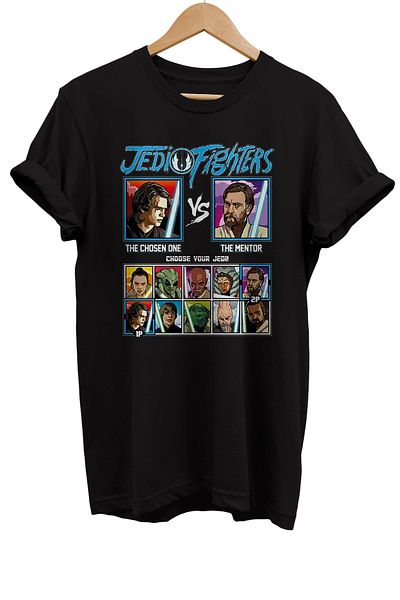 remonz Star Wars Jedi Fighters με στάμπα 100% βαμβακερό μπλουζάκι με κανονικό μέγεθος