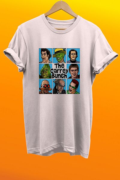 remonz Μπλουζάκι με χαρακτήρες Jim Carrey με στάμπα 100% βαμβακερό Basic T-shirt κανονικού μεγέθους