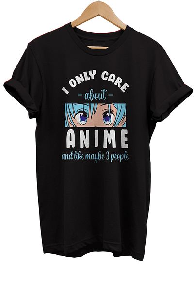 remonz Anime Girl εμπριμέ 100% βαμβακερό μπλουζάκι Basic T-shirt κανονικού μεγέθους