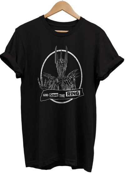 remonz Gospodar prstenova Sauron Štampano 100% pamuk Osnovni T-shirt Majica n...