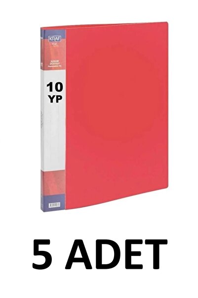 KRAF 5 komada Kraf, 10 listova, prezentacioni dosje, crveni