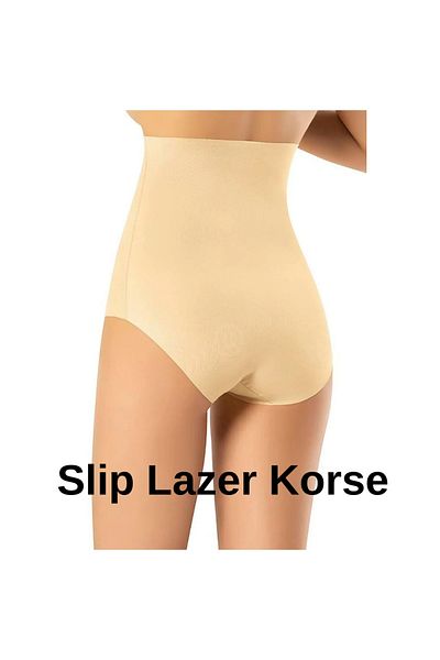 İNCEYAŞAM Laser Cutting Gathering Belly Gathering Slip Corset