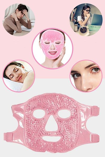 SİNKA Ice Gel Balls Mask Pink + Cucumber Face Mask Gel - SET