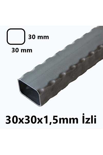 TOSÇELİK İzli (2mt) 30 x 30 x 1,5 mm Kutu Profil Boru Metal 30x30x1,5 Demir