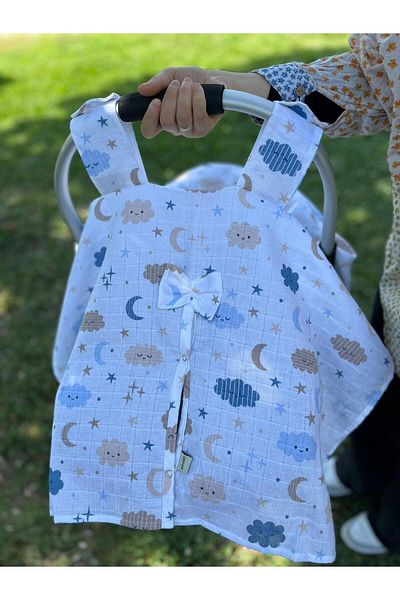 runbaby Oeko-tex Certified Cotton Baby 3-Piece Cloud Muslin Set ((PASSROOM COVER 100X120 MUSLIN COVER SCARF)