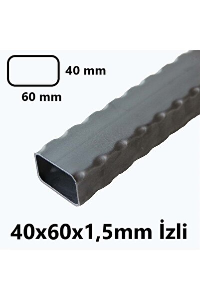 TOSÇELİK İzli (2mt) 40 x 60 x 1,5 mm Kutu Profil Boru Metal 40x60x1,5 Demir
