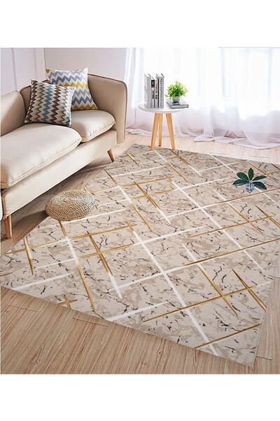 ALgorand Home Yıkanabilir Kaymaz Taban Salon Halısı Mutfak Halısı Koridor Halısı