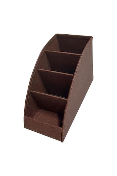 inn design Органайзер Настолен държач за писалка Beyoğlu Series Leather Claret Red 11X20X9.5Cm Dd-1212
