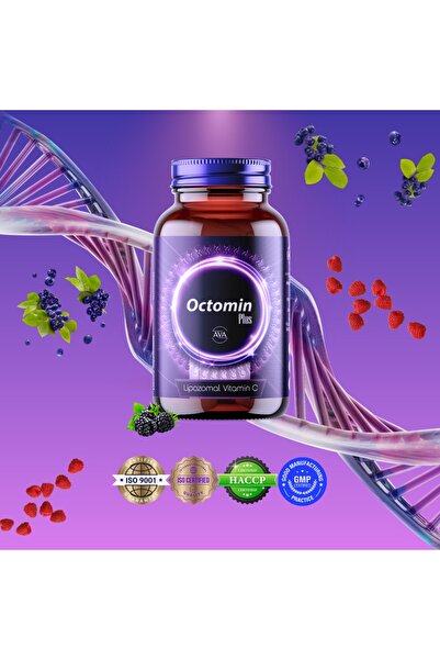 OCTOMİN Plus 30 Kapsül Lipozomal Vitamin C (d3) Çinko Selenyum Bakır Piperin