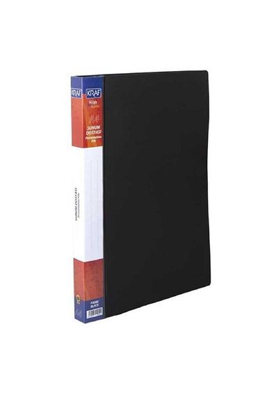 KRAF 10 Pieces of Kraf 60 Sheets Presentation File Black