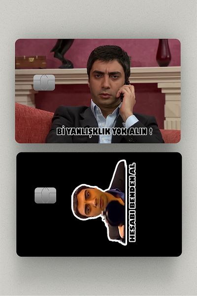 Namgo Επικάλυψη αυτοκόλλητου Polat Alemdar 2 τεμαχίων με πιστωτική κάρτα & Akbil