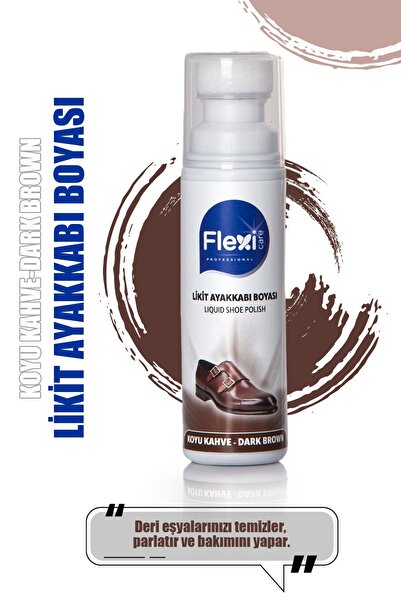 FLEXİCARE Koyu Kahverengi Likit Ayakkabı Boyası 75 Ml